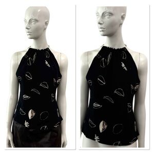 Vintage Y2K Studio Jax Metal Choker Halter Top